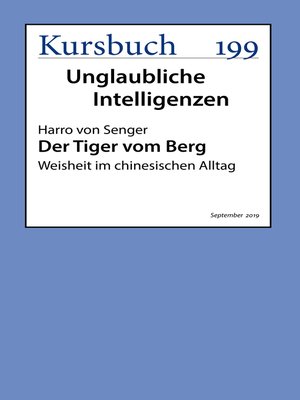 cover image of Der Tiger vom Berg